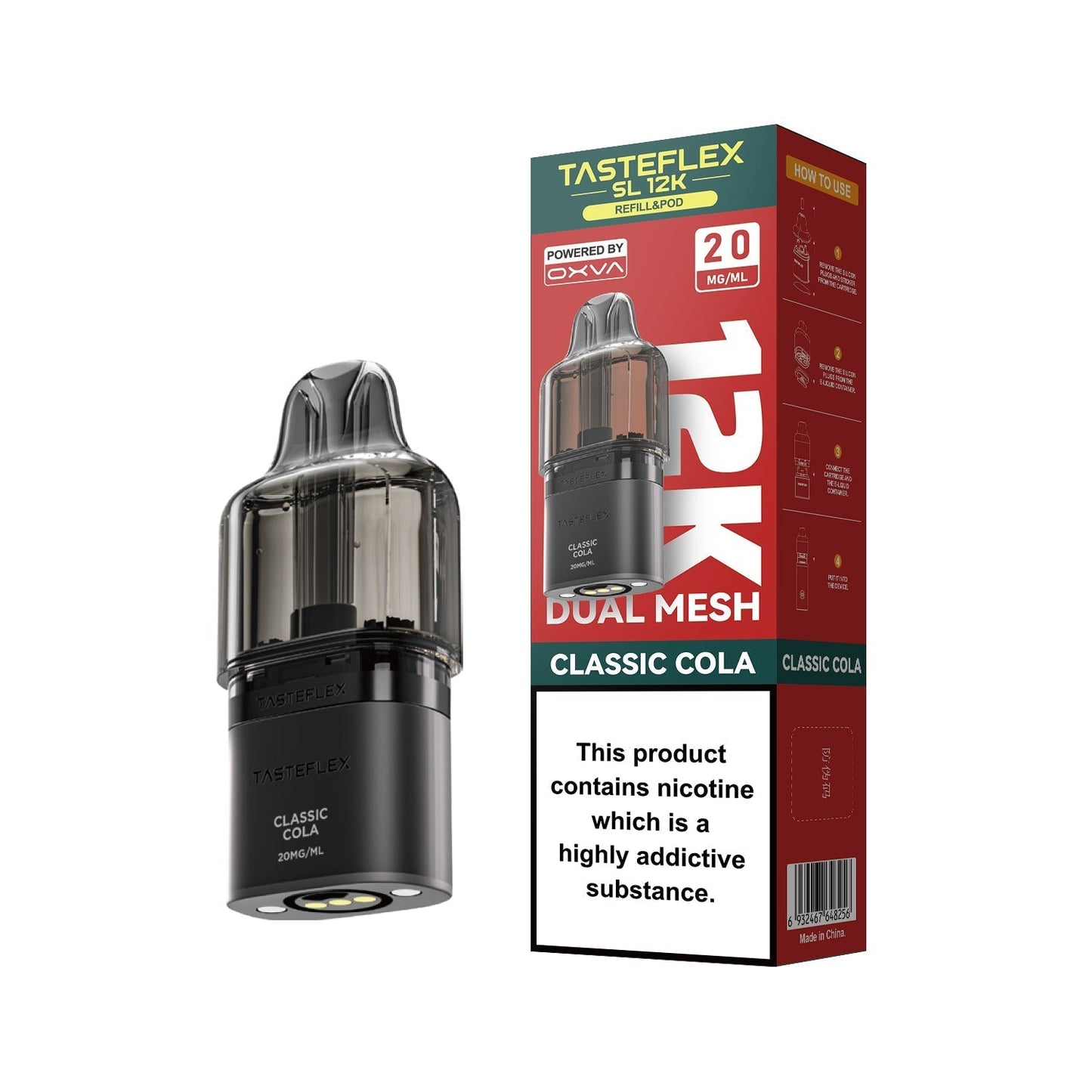 Buy Oxva Tasteflex SL 12k Prefilled Pods Box of 5 Classic Cola