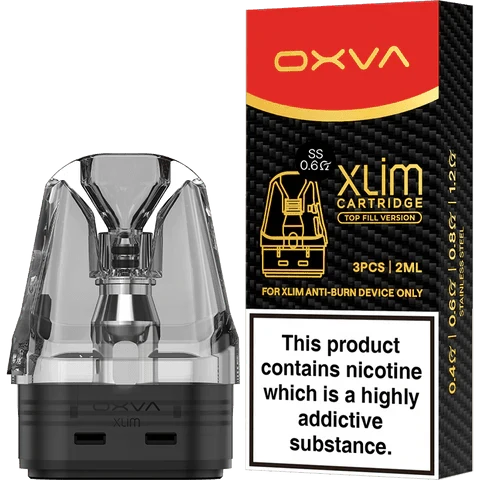 Buy OXVA Xlim SS DNA Replacement Pods (Pack of 3) 0.6 Ohm