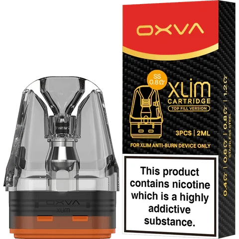 Buy OXVA Xlim SS DNA Replacement Pods (Pack of 3) 0.8 Ohm