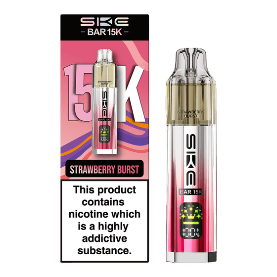 bulk wholesale Ske Bar 15k Prefilled Pod Vape Kit Box of 5 - Strawberry Burst