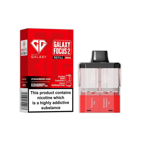 Buy Crystal Galaxy 30k Focus 2 Replacement Pods Pack of 5 Strawberry Kiwi Strawberry Raspberry