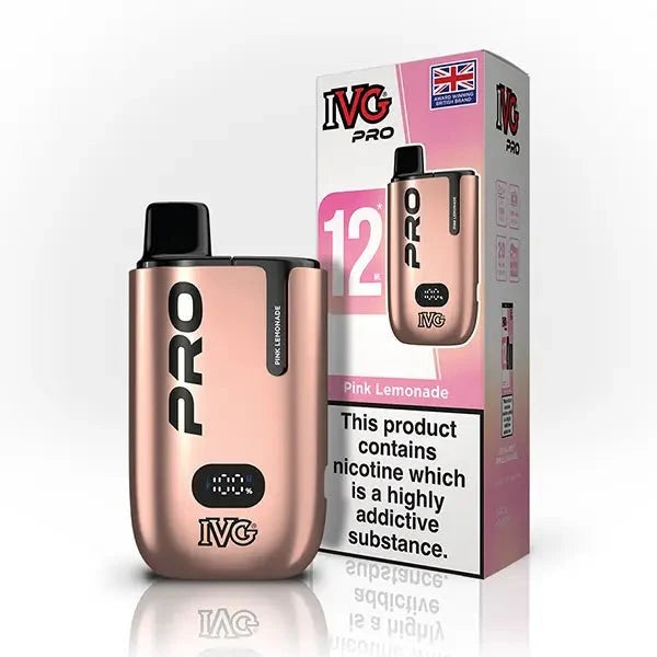 Buy IVG Pro 10K Prefilled Vape Pod Kit Box of 5 Pink Lemonade