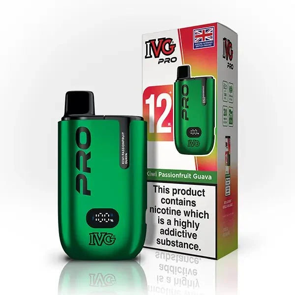 Buy IVG Pro 10K Prefilled Vape Pod Kit Box of 5 Kiwi Passionfruit Guava