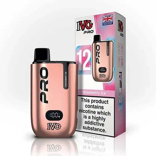 Buy IVG Pro 10K Prefilled Vape Pod Kit Box of 5 Strawberry Ice