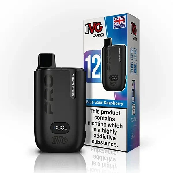 Buy IVG Pro 10K Prefilled Vape Pod Kit Box of 5 Blue Sour Raspberry