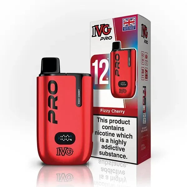 Buy IVG Pro 10K Prefilled Vape Pod Kit Box of 5 Fizzy Cherry
