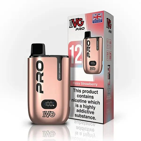 Buy IVG Pro 10K Prefilled Vape Pod Kit Box of 5 Fizzy Strawberry