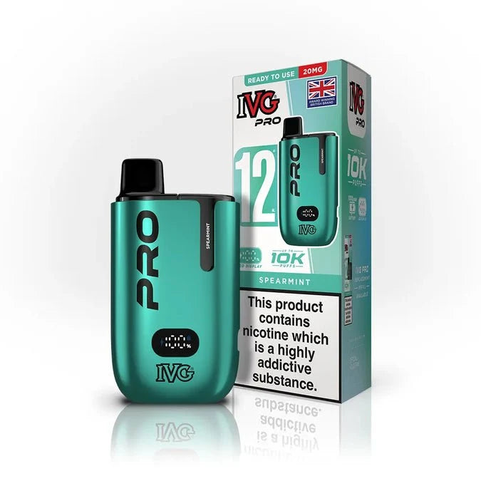 Buy IVG Pro 10K Prefilled Vape Pod Kit Box of 5 Spearmint