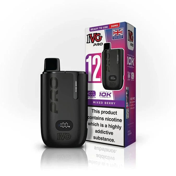 Buy IVG Pro 10K Prefilled Vape Pod Kit Box of 5 Mixed Berry