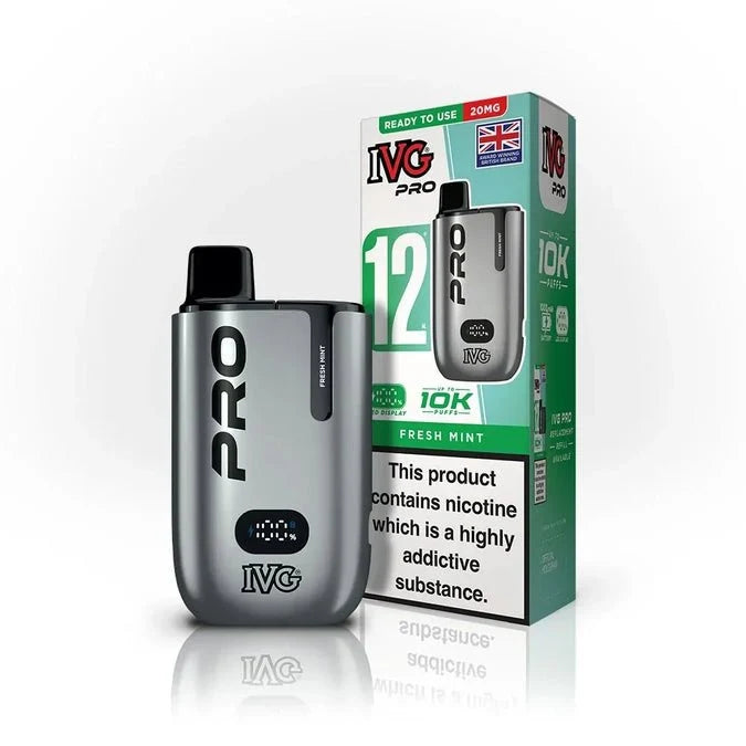 Buy IVG Pro 10K Prefilled Vape Pod Kit Box of 5 Fresh Mint
