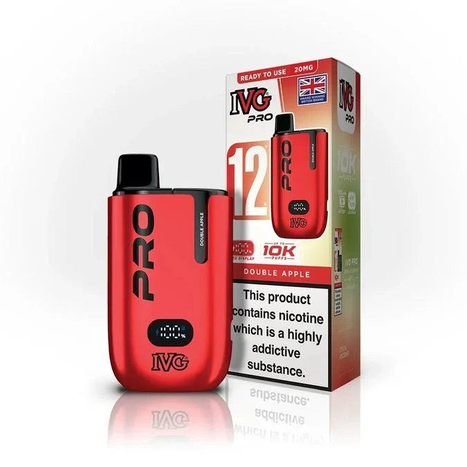 Buy IVG Pro 10K Prefilled Vape Pod Kit Box of 5 Double Apple