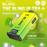 Buy The Bling Ultra Plus 30k Prefilled Vape Pod Kit Box of 5 Lemon Lime