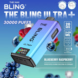 Buy The Bling Ultra Plus 30k Prefilled Vape Pod Kit Box of 5 Blueberry Raspberry