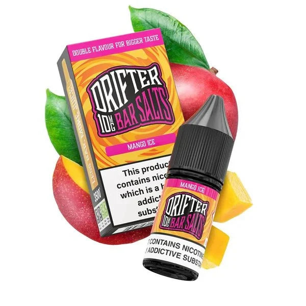 Buy Drifter Bar Nic Salt 10ml E-Liquid Box of 5 Mango Ice