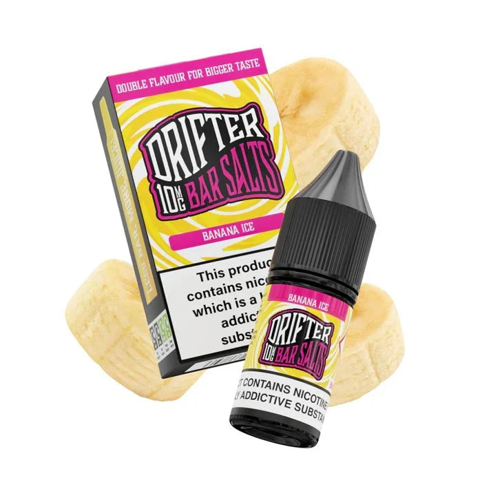 Buy Drifter Bar Nic Salt 10ml E-Liquid Box of 5 Banana Ice