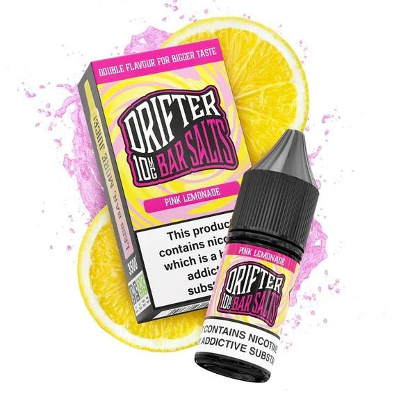 Buy Drifter Bar Nic Salt 10ml E-Liquid Box of 5 Pink Lemonade