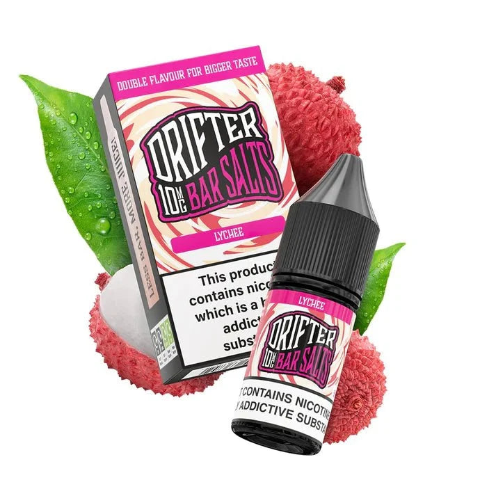 Buy Drifter Bar Nic Salt 10ml E-Liquid Box of 5 Lychee
