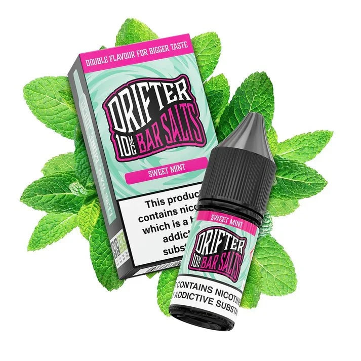 Buy Drifter Bar Nic Salt 10ml E-Liquid Box of 5 Sweet Mint