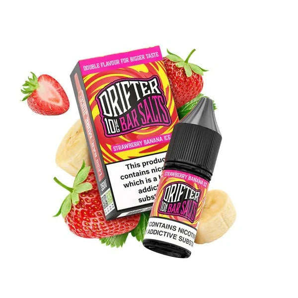 Buy Drifter Bar Nic Salt 10ml E-Liquid Box of 5 Strawberry Banana Ice