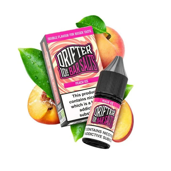 Buy Drifter Bar Nic Salt 10ml E-Liquid Box of 5 Peach Ice