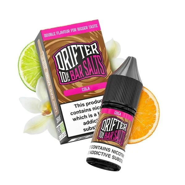 Buy Drifter Bar Nic Salt 10ml E-Liquid Box of 5 Cola
