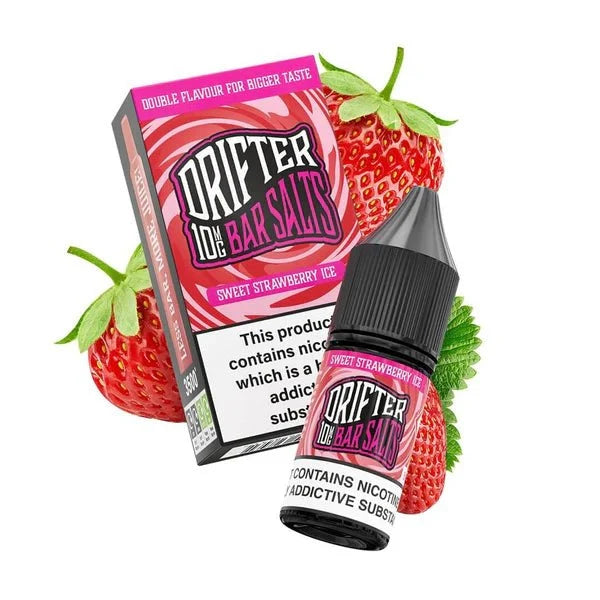 Buy Drifter Bar Nic Salt 10ml E-Liquid Box of 5 Sweet Strawberry Ice