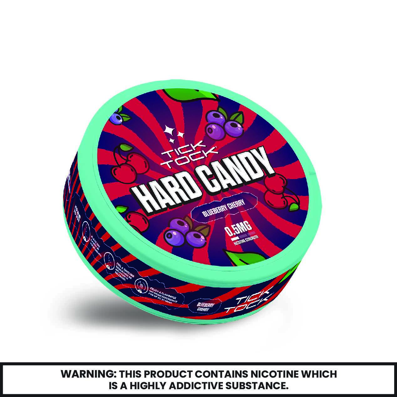 Buy Tick Tock Nicotine Hard Candy 0.5mg - Pack of 5 Blueberry Cherry