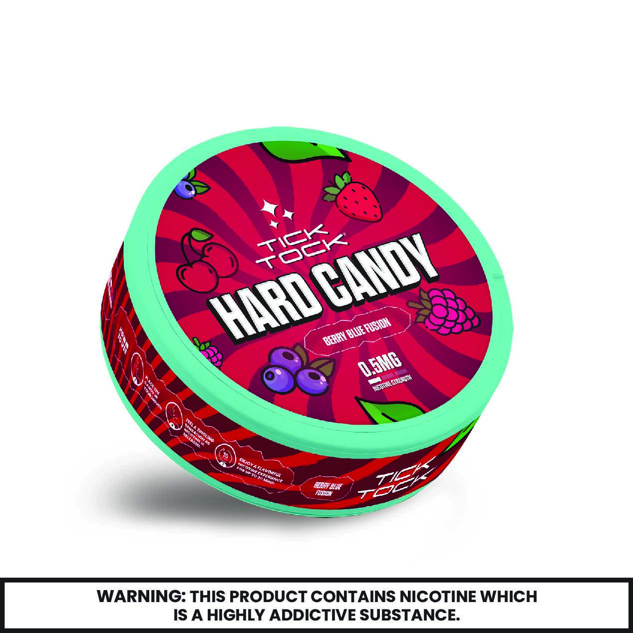 Buy Tick Tock Nicotine Hard Candy 0.5mg - Pack of 5 Berry Blue Fusion