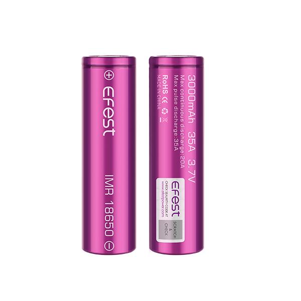Buy Efest IMR 18650 3000mAh 35A Batteries- Pack of 2