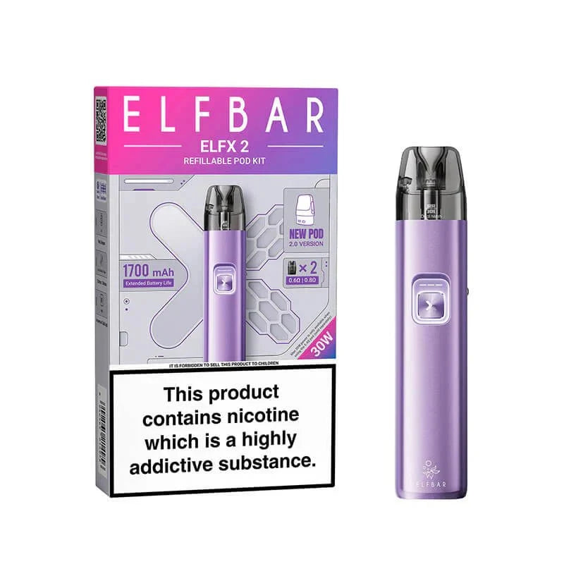 Elf Bar ELFX 2 Vape Pod Kit - Velvet Purple