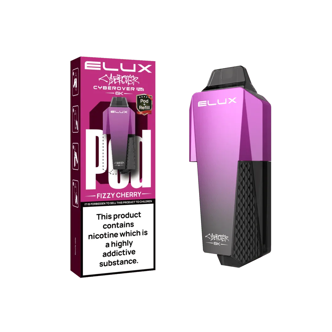 Buy Elux Cyberover 6000 Replacement Pods - Box of 5 Fizzy Cherry