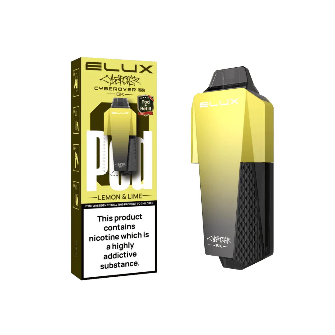 Buy Elux Cyberover 6000 Replacement Pods - Box of 5 Lemon & Lime