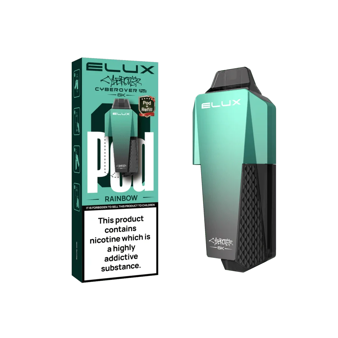 Buy Elux Cyberover 6000 Replacement Pods - Box of 5 Rainbow