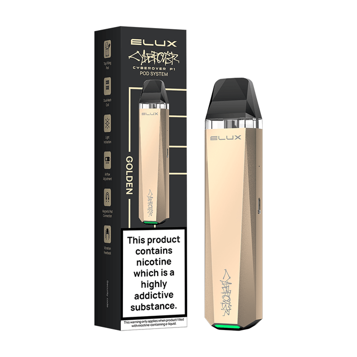 Buy Elux Cyberover P1 Pod Kit Gold