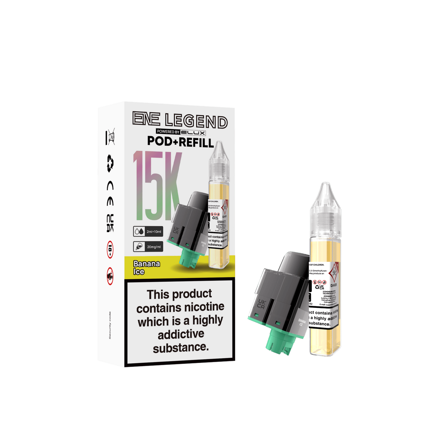 Buy Elux ENE Legend 15k Replacement Pods Pack of 5 Banana Ice