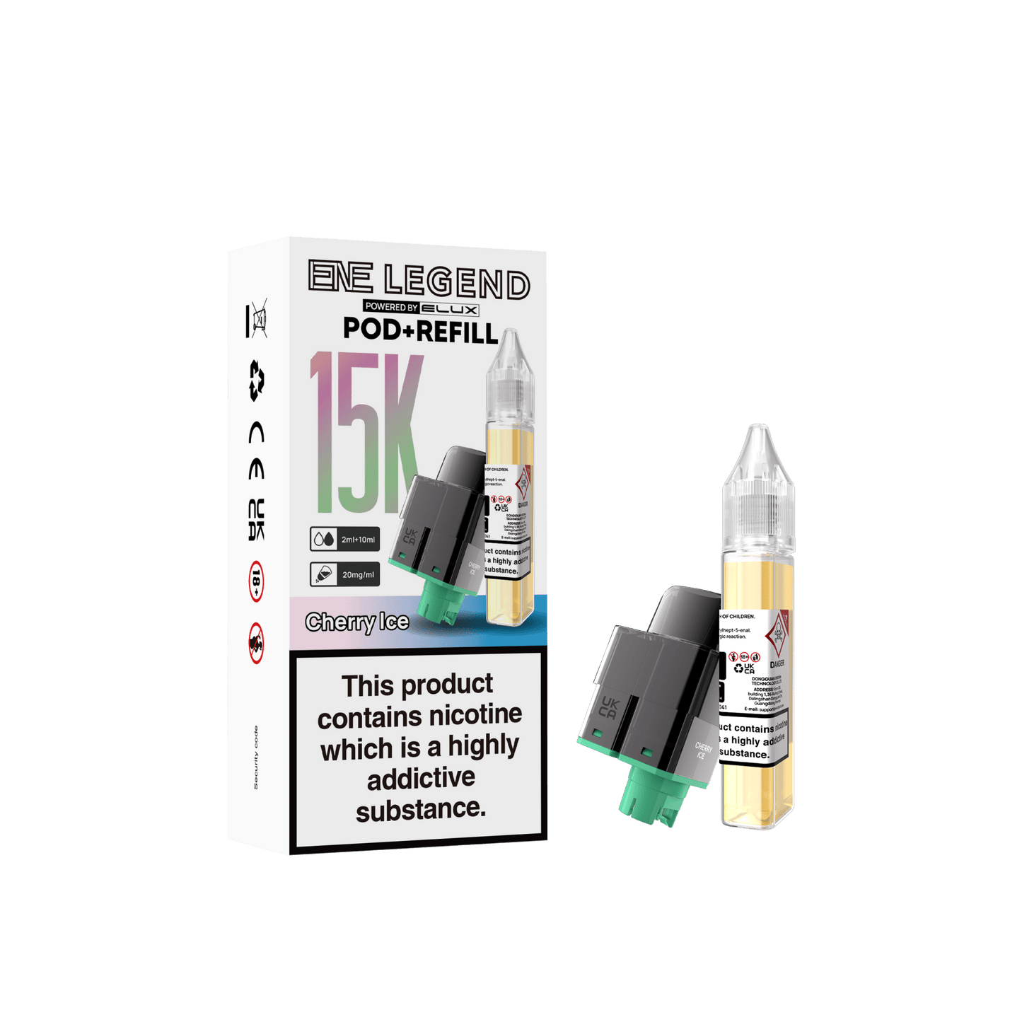 Buy Elux ENE Legend 15k Replacement Pods Pack of 5 Cherry Ice