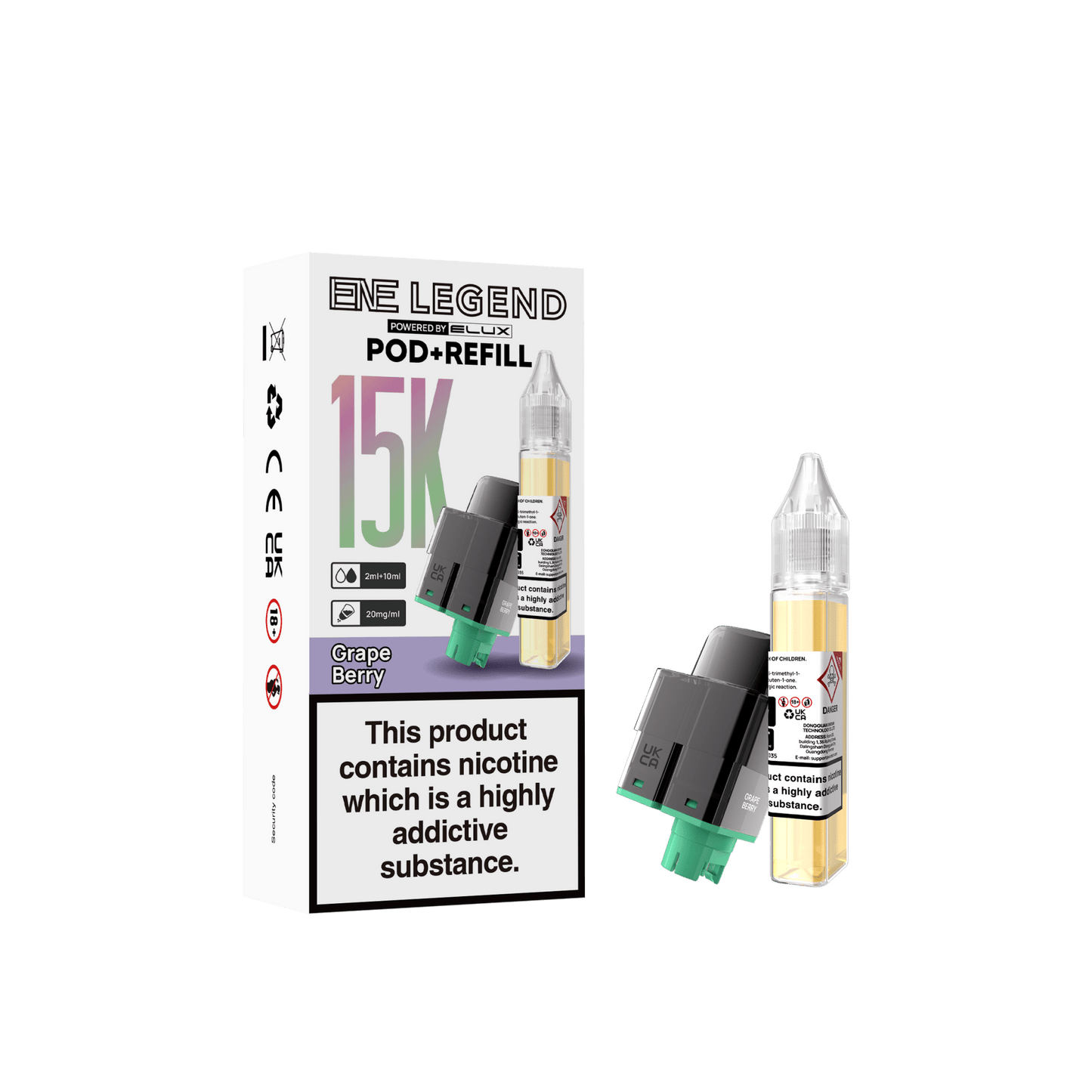 Buy Elux ENE Legend 15k Replacement Pods Pack of 5 Grape Berry