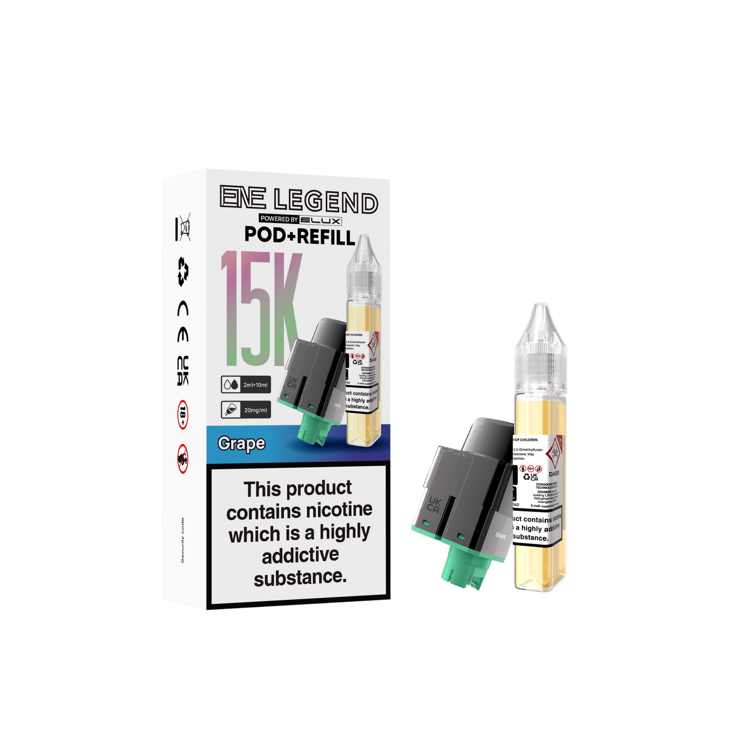 Buy Elux ENE Legend 15k Replacement Pods Pack of 5 Grape