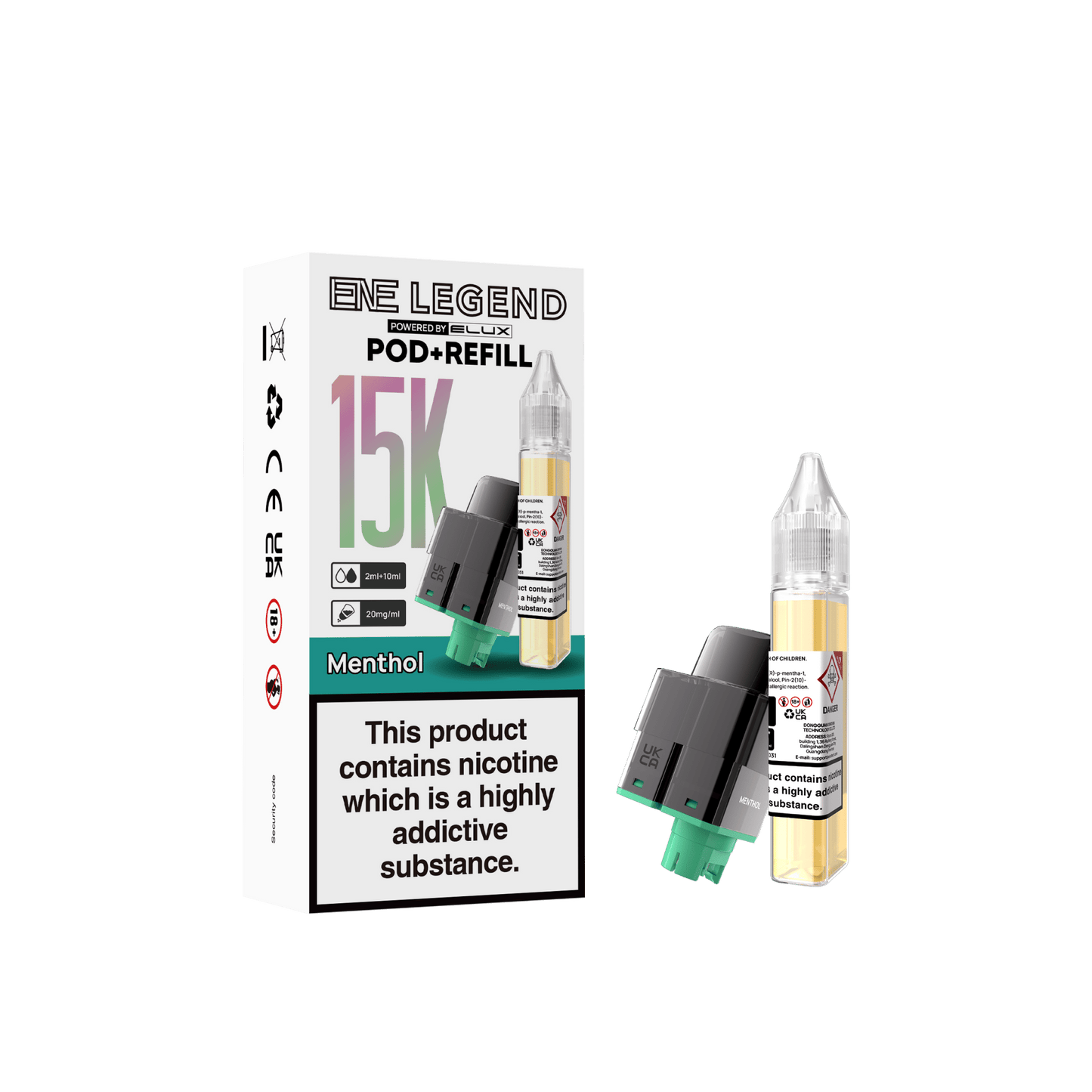 Buy Elux ENE Legend 15k Replacement Pods Pack of 5 Menthol