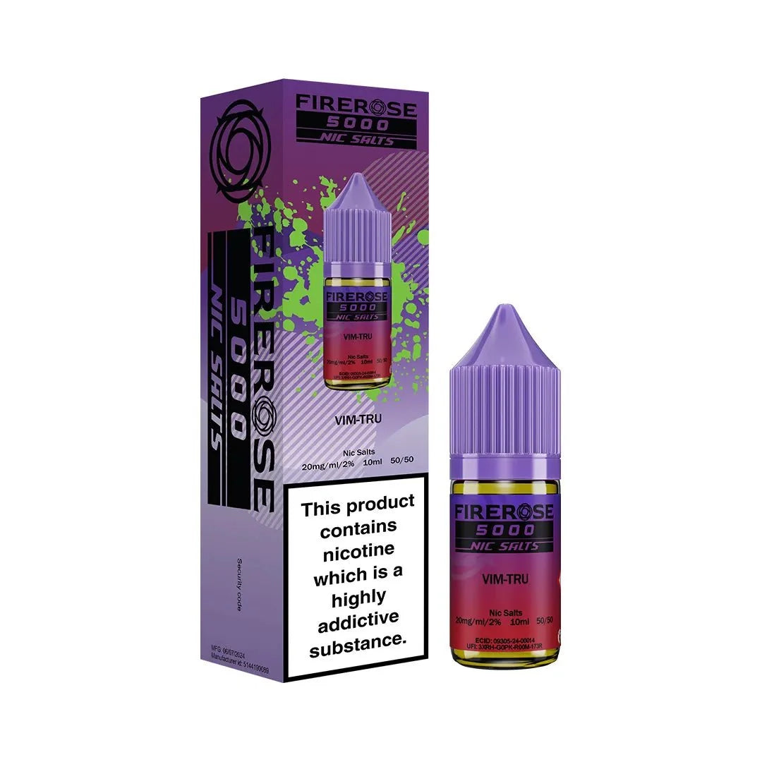 Elux Firerose 5000 Nic Salt E-Liquid 10ml - Box of 10-option1