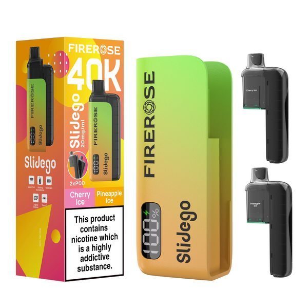 Buy Elux FireRose Slidego 40K Prefilled Pod Kit Box of 5 Cherry Ice Pineapple Ice