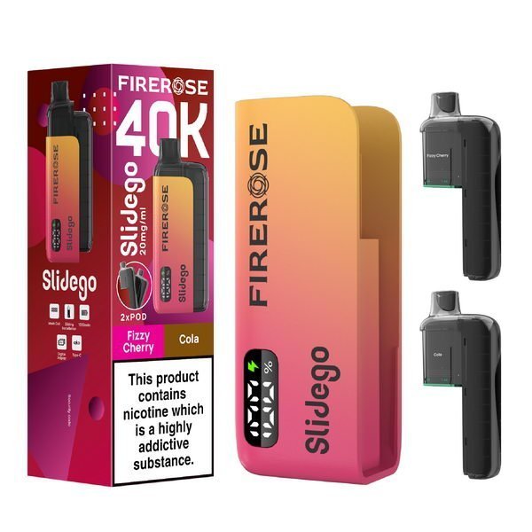 Buy Elux FireRose Slidego 40K Prefilled Pod Kit Box of 5 Fizzy Cherry Cola