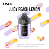 Buy Fisco Point Pro 7000 Disposable Vape - Box of 5 Juicy Peach Lemon