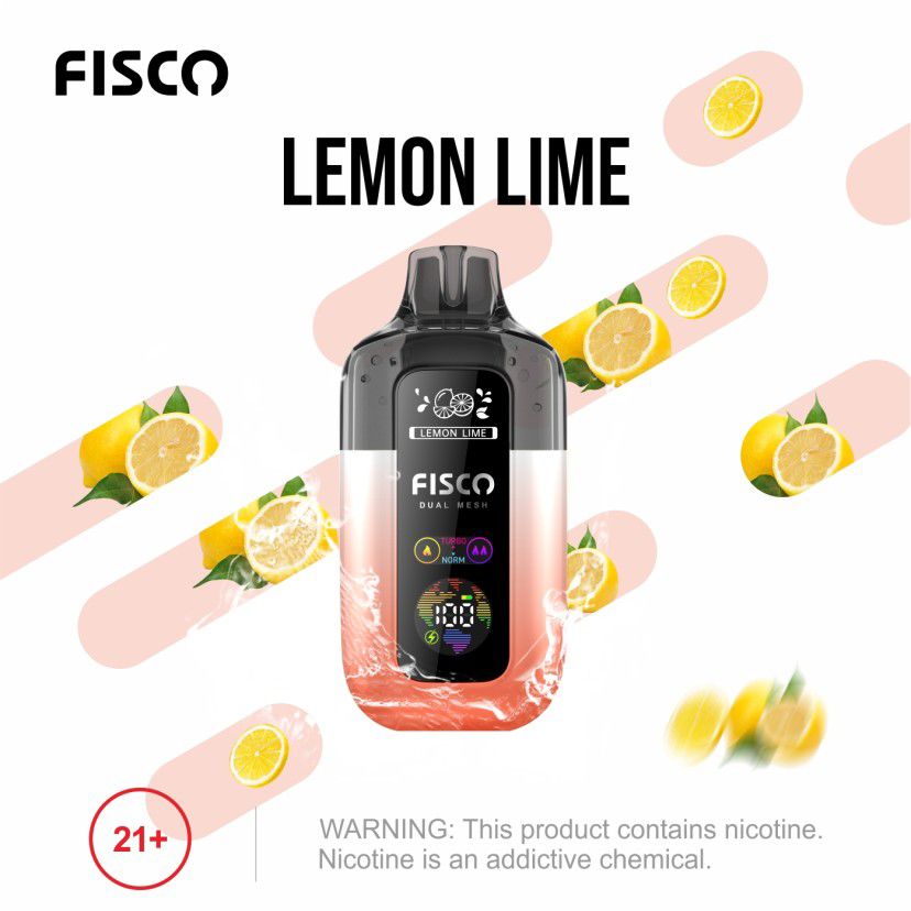 Buy Fisco Point Pro 7000 Disposable Vape - Box of 5 Lemon Lime
