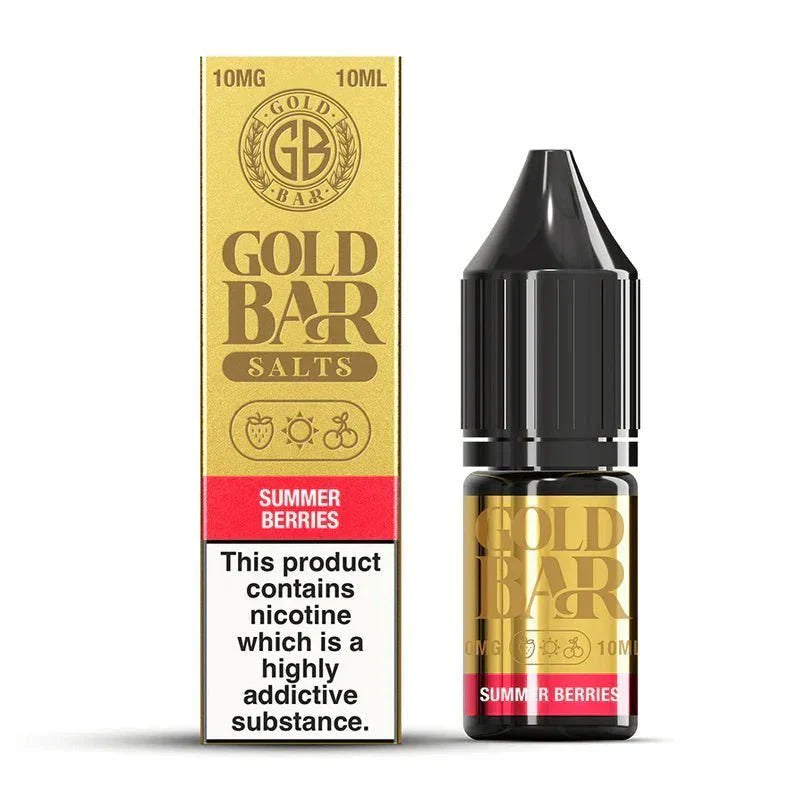 Buy Gold Bar Nic Salts 10ml E-liquids (Box of 10)