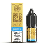Buy Gold Bar Nic Salts 10ml E-liquids (Box of 10) Blueberry Ice