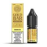 Buy Gold Bar Nic Salts 10ml E-liquids (Box of 10) Banana Ice