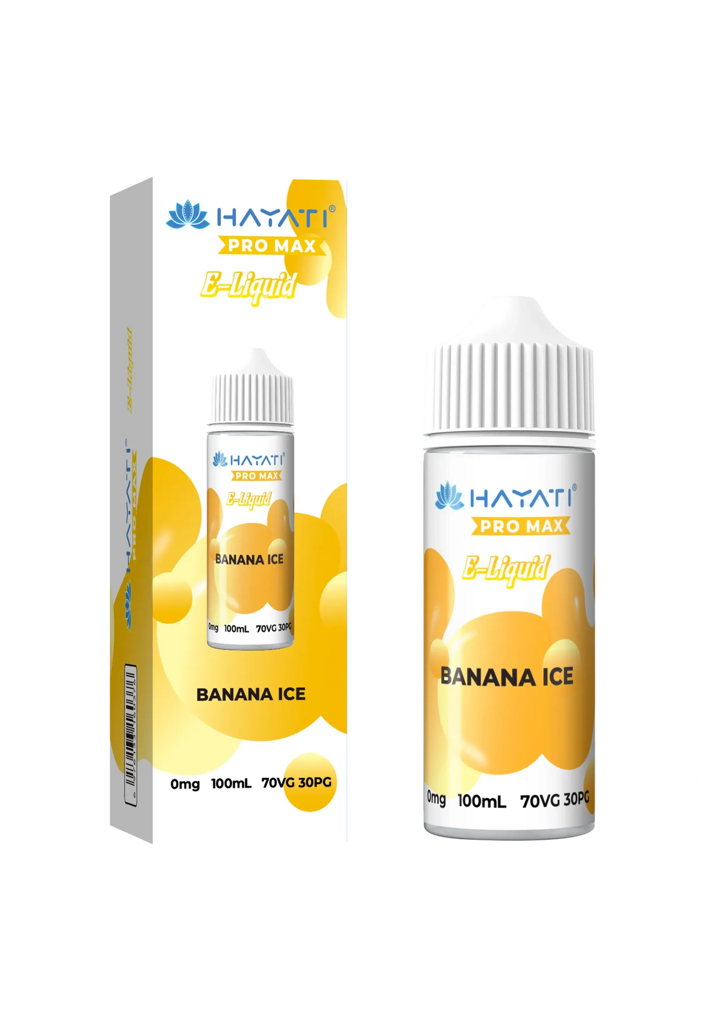 bulk wholesale Hayati Pro Max E - liquid 100ml Vape Juice - Banana Ice
