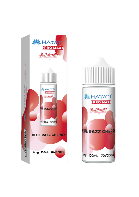bulk wholesale Hayati Pro Max E - liquid 100ml Vape Juice - Blue Razz Cherry