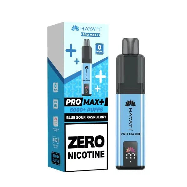 Buy 0mg Hayati Pro Max Plus 6000 Vape Kit Box of 5 Blue Sour Raspberry 0MG